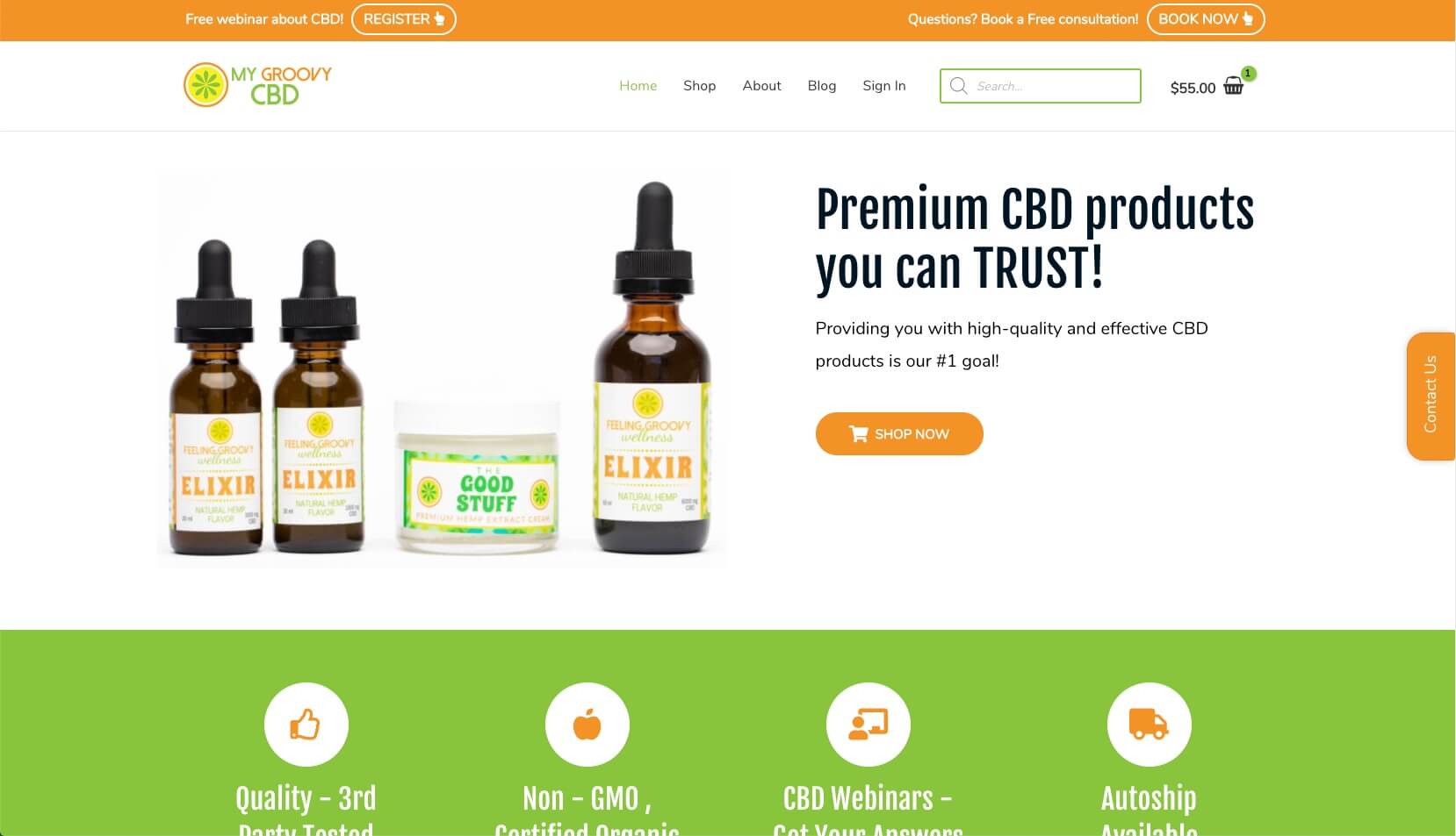 mygroovycbd e commerce prowebsitecreators portfolio item