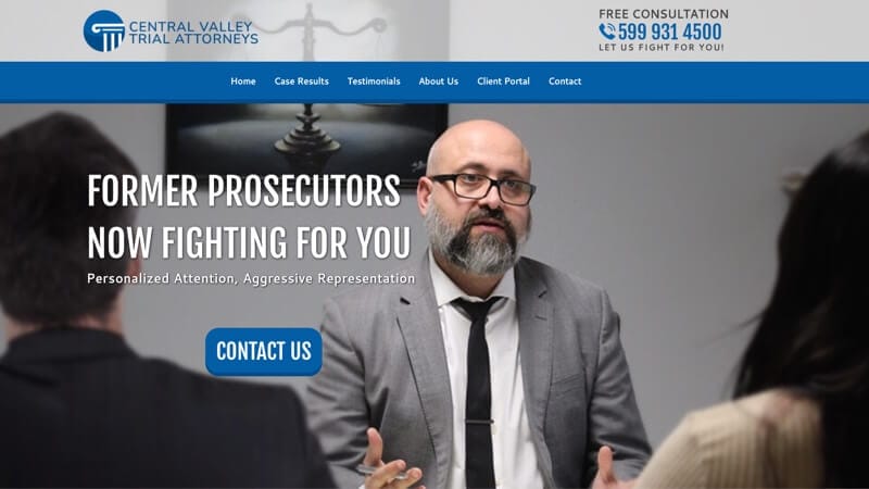 wefight4ulaw and central valley trial attorneys portfolio image